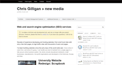 Desktop Screenshot of chrisgilligan.com